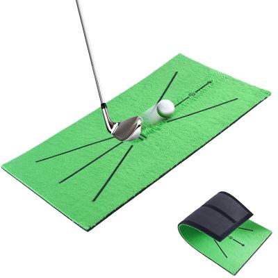 China Golf Sports New Arrival Golf Moon Mat Rubber Base Custom Golf Hitting Swing Mat Amazon Hot Sale for sale