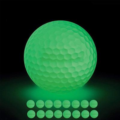 China Golf Sports Newcomer Glow in the Dark Golf Ball Logo Practice Golf Ball Custom Wholesale Golf Ball Popular Led Amazon Hot Sale for sale