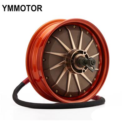 China Waterproof 12 Inch 3000W-5000W Powerful Motorcycle Brushless Electric Motor Electric Wheel Hub Motor For Sale for sale