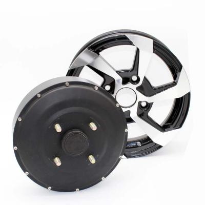 China Waterproof 12 inch 3000w electric car hub motor electric car conversion kit for four wheel drive for sale