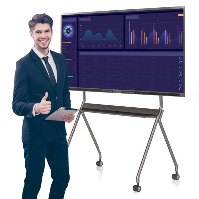 China D-LED Backlight 75 Inch 4k 10 Point Panel Smart Touch Screen All in Classroom Smart Smart Interactive Whiteboard Board Good Price for sale