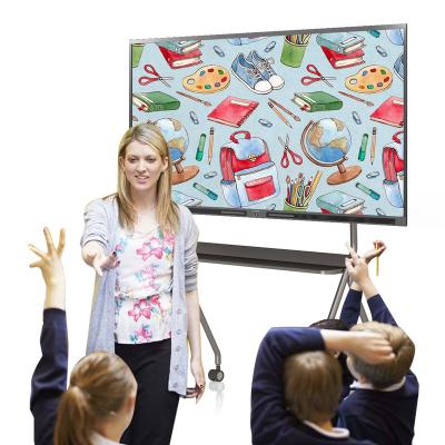 China D-LED Backlight 55 Inch Touch Screen LED Interactive Writing Board With All In One PC For Smart Classroom / School for sale