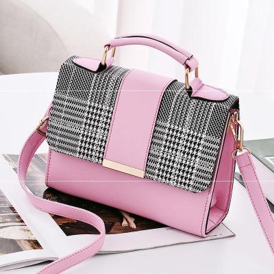 China 2021 Trendy Fashionable Plaid Handbag Designer Purses and Handbags for sale