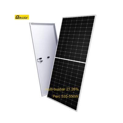 China Roof New Product 2023 Bifacial Cut 540w 550w Half Solar Panels For Solar Power Station for sale