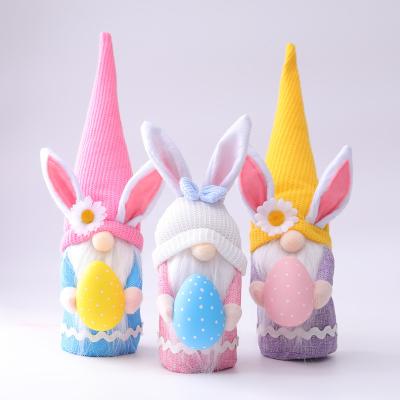 China Fabric Gnome Plush | Rudolf Faceless Doll Elf Long Accessories Decoration 3pcs Easter Hat Color Embrace Eggs Props for sale