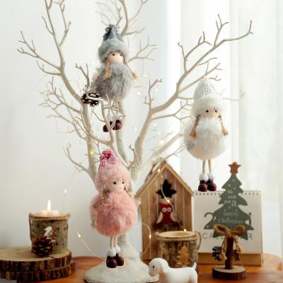 China Fabric Christmas Angels Pendant | 3pcs New Girl's AngelChristmas Props Small Tree Pendant Creative Decoration for sale