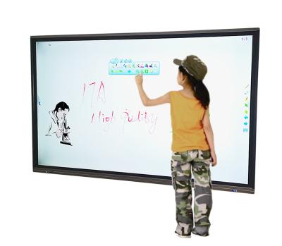 China Eco-friendly interactive conference meeting /classroom/ school interactive flat panel led screen 65 75 86 inch whiteboard monitor for education for sale