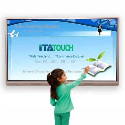 China Hot Sale School Educational Smart Touch Screen Whiteboard Equipment School /classroom/ Interactive Conference Panel for sale