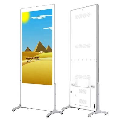 China High Quality 49 Inch Hotel Indoor Totem Stand Totem LCD Digital Signage Display LCD TV Menu Panels for sale