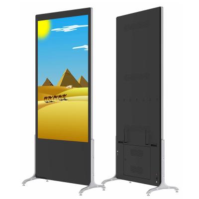 China Hotel Low Price 55 Inch Floor Stand Kiosk Mall Digital Signage Totem LCD Advertising Screens for sale