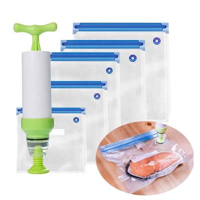 China Hot Selling Minimalist Reusable Breast Milk Storage Food and Silicone Vacuum Sealer Custom Zipper Bags for sale