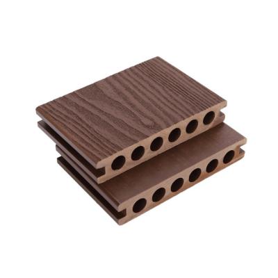 China Outdoor Decking Color Teak Flooring Wpc Flooring Panel Deck Planks Cheap Compound Waterproof Natural Wooden Environmental Friendly Pool for sale