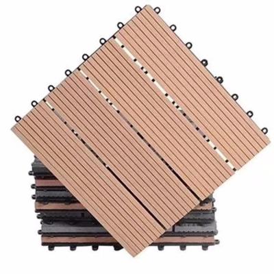 China Outdoor Environment Friendly Weather Resistant Composite Wooden Decking DIY 300X300 Wpc On Sale for sale