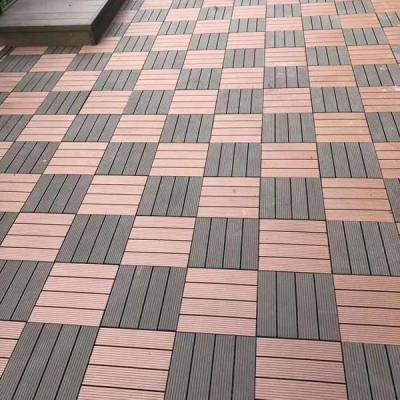 China Environmental friendly hot sale DIY outdoor tiles, durable wpc decking, garden wpc flooring panel for sale