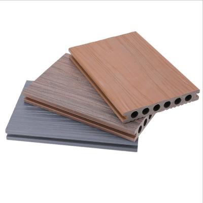 China 2021 Environmental Friendly New Design Wpc Tiles Composite Decking Tile / Anti Slip Groove Outdoor Outdoor Balcony Patio WPC for sale