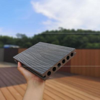 China YUJIE manufacturer new environmental friendly outdoor wood co-extrusion wpc plastic composite decking on sale for sale