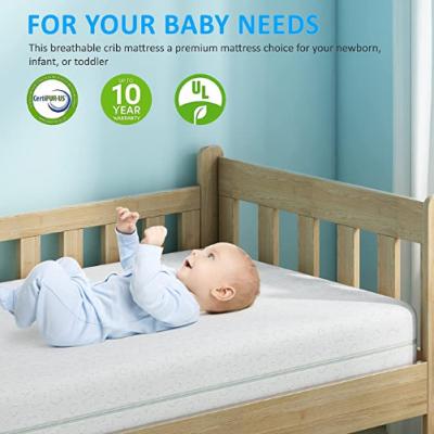 China Baby Double Sided Hypoallergenic Crib Mattress Pressure Foam Washable for sale