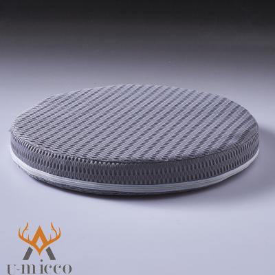 China Grey POE Washable Seat Cushion With Cover Polyethylene Fiber Core for sale