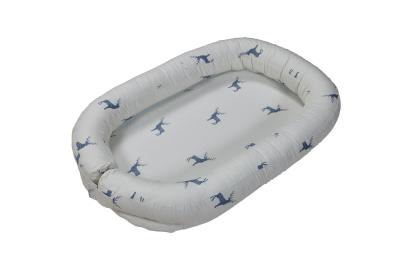 China Portable Travel Baby Lounger Breathable Sleeping Crib Nest 100% Cotton for sale