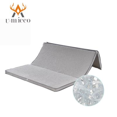 China U-micco Portable Folding Queen Size Mattress Washable Anti-bacterial Topper for sale