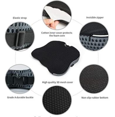 China Lumbar Support and Polyester Fabric Auto Car Cushions for Long Distance Driving Te koop