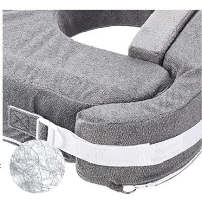 China Adjustable Cotton Nursing Pillow with Polyester Fill for Comfortable Breastfeeding Support for sale