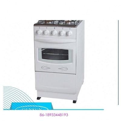 China 50X50cm Traditional White Color Painting Free Standing Gas Oven With Stove for sale