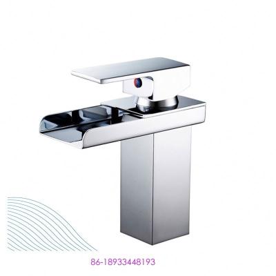 China Metered Faucets 2020 High Quality Single Handle Bathroom Waterfall Basin Sink Faucet Taps for sale