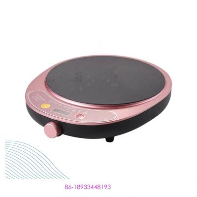 China Long Use Life Stable Portable Round Kitchen Appliances Energy Efficiency Round Induction Electric Stove In Purple for sale