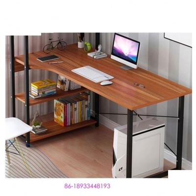 China Adjustable Household Furniture Modern Computer Desk (Other) With Shelf Study Working Table With Bookcase for sale