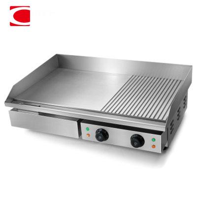 China CE Eco-Friendly Certification Easily Cleaned ElectricTop Griddle , Griddle Top For Electric Stove Grill Commercial Kitchen Equipment for sale