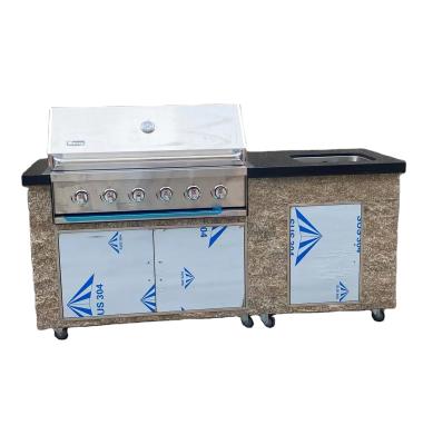 China restaurant canteen rawen icfzd custom design professional restaurant gas smokeless vertical outdoor BBQ grill for sale