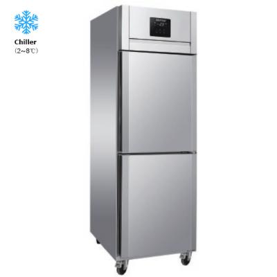 China Stainless Steel Upright Commercial Refrigerator Single-temperature RAWEN ICFZD 2 Door Refrigerator Upright Refrigerator For Sale for sale