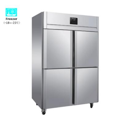 China RAWEN ICFZD Single-temperature refrigerator 4 doors stainless steel commercial vegetable freezer for seafood meat frezeer for sale