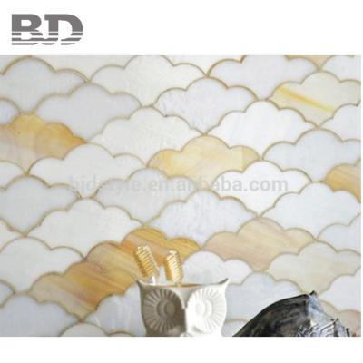 China Wholesale Price Hot Sale Glass Mosaic Parquet Ceramic Waterjet Mosaic Slabs for sale