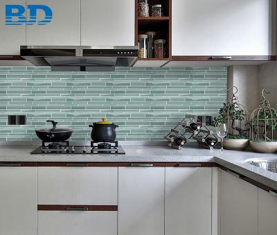 China Factory Directly Wholesale Modern High Quality Wall Tiles Kitchen Backslash Tile Glass Mosaic Tile for sale