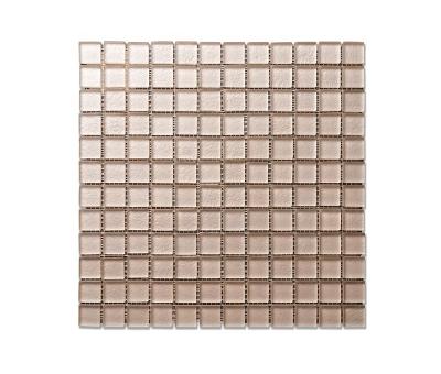 China Matt Frosted Surface Square Kitchen Backsplash Parquet Floor Tiles Glass Mosaic for sale