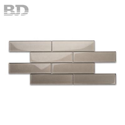 China Glazed Metallic Tiles GRAPHITE Hand Subway Hot Selling Glass Paint Tile For Bathroom for sale