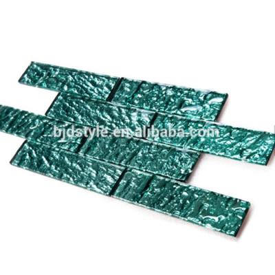 China Flooring China Rock Shiny Texture Glass Mosaic Slab For Swimming Pool for sale