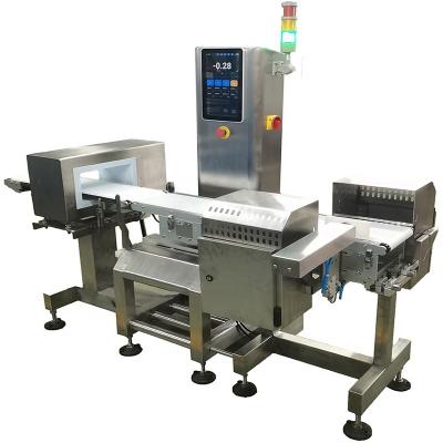 China Built-in metal detector and check weigher for food and medical 250L*300W*(10-200)H for sale