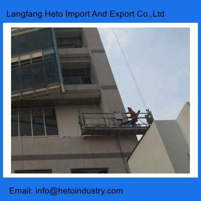 China CE high building construction cleaning ZLP series suspended platform for sale