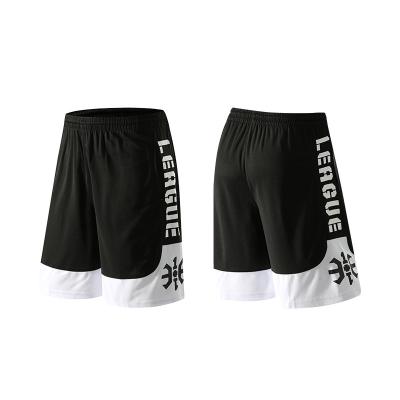 China Breathable Breathable Running Black Shorts Loose Knee Man Basketball Casual Pants for sale