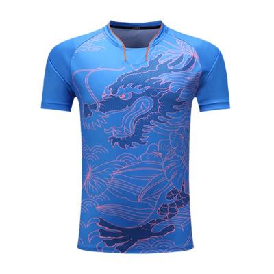 China Shirts & Factory Made Digital Top Printing Custom Badminton Shirt Tank Top T-shirt Tennis For Performing Tennis Apparel for sale