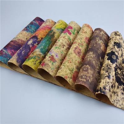 China 2021 Anti-rust Colorful Printing Natural Notebook Cover / Diary Cover Cork Pu Leather for sale