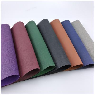 China Hot Stamping PU Book Binding Nonwoven Backing PU Leather Abrasion-Resistant Leather for sale