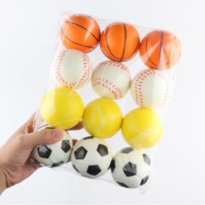 China Sports Toy 2021 Round Shape PU Free Ball Custom Stress Ball Anti Stress Balls for sale