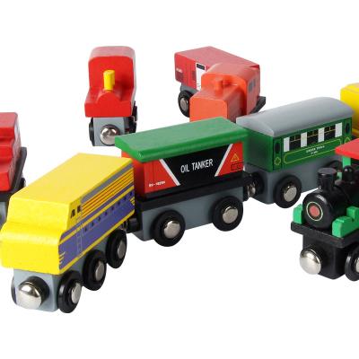 China House. Office. 2021 Wooden Magnetic Educational Toys School Train Children New Wooden Railway Train Set Toys for sale