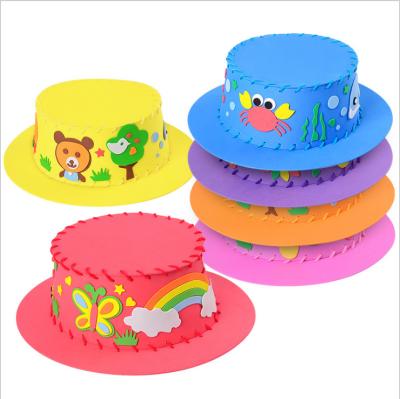 China Cheap Lower Price Christmas Toys Diy Kids Cloth Toys Safe And Non-Toxic Handmade Animal Eva Hat Foam Eva Toy for sale