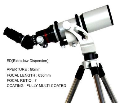 China Telescope ED F630x90mm Fully multi-Coated Aperture 90mm  FOCAL RETIO F-7 for sale