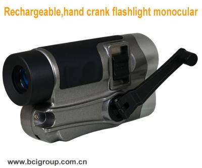 China Rechargeable,hand crank flashlight monocular Camera Chargers ,hand crank flashlight for sale